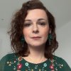Kolczyki sutasz w kolorze butelkowej zieleni z kryształkami, ręcznie robione, unikalne.